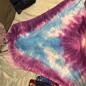 Constantly Varied Gear Tie-Dye Mini Dress - Purple and Blue